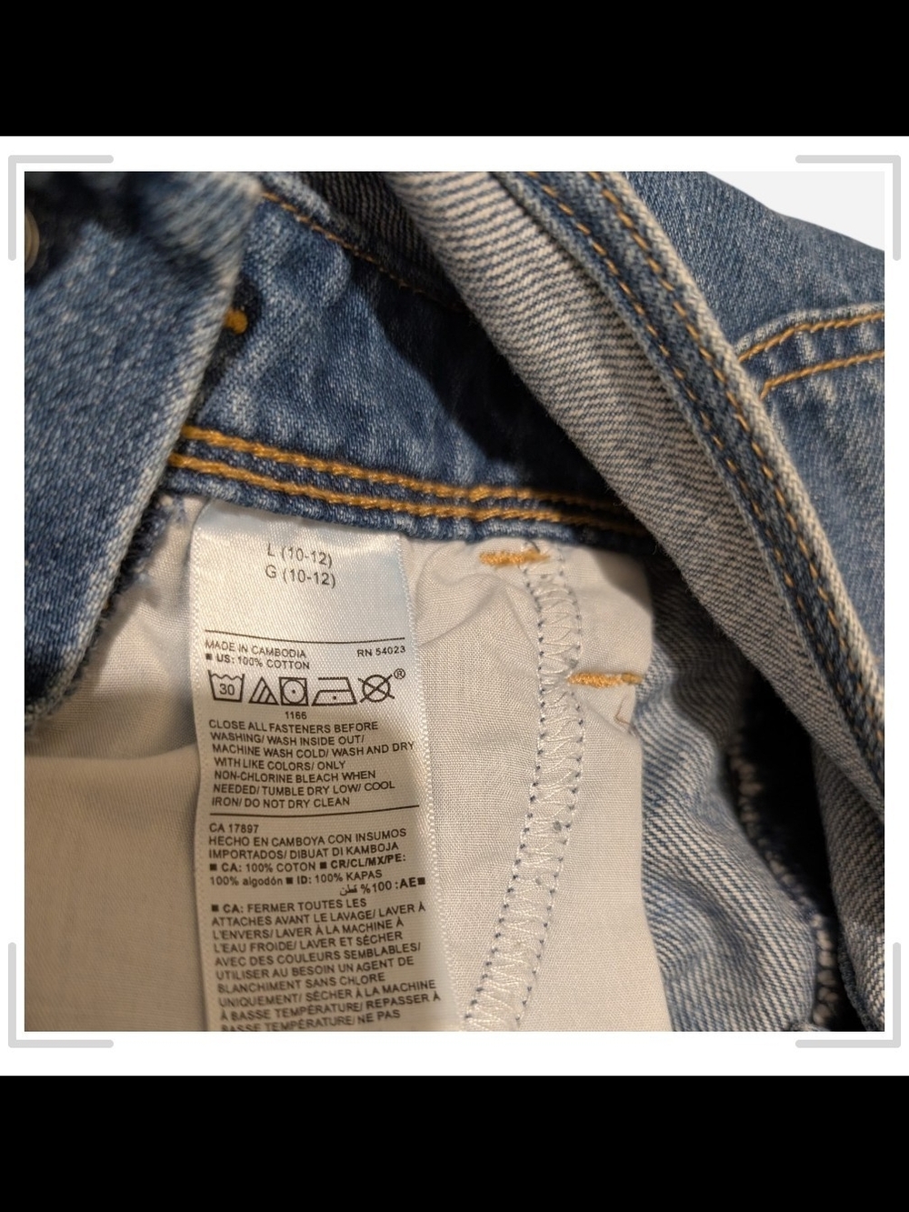 Pre-owned Old Navy Denim Short Overalls in Washed Blue - Picture 7 of 7